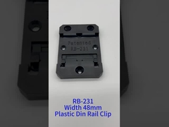 ความกว้าง 48 มิลลิเมตร Universal Molder DIN Rail Clip ไนลอน Spring Loaded DIN Clip