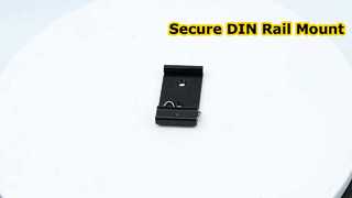 อลูมิเนียม 35 มม.Din Rail FIXED CLAMP สีดำ DIN Rail คลิปยึด Snap สำหรับการติดตั้งรีเลย์