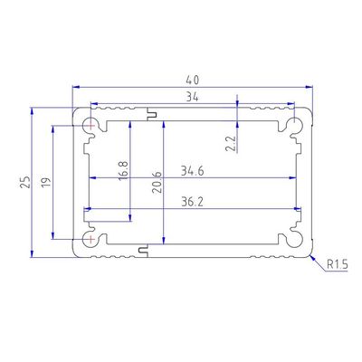 Heat-resistant Customizable Aluminum Case For Circuit Board 40*25*80/110mm In Stock