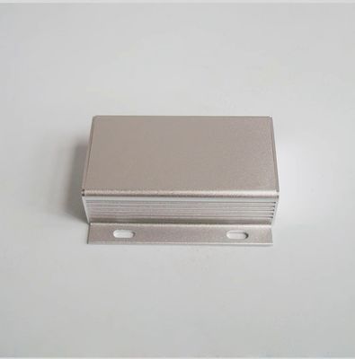 Durable Custom Enclosure With Mounting Brackets In Anodized Silver and Black 49*24*80mm