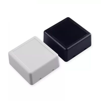 60*58*28mm Square Small ABS Plastic Electronic Instrument Case In White and Black