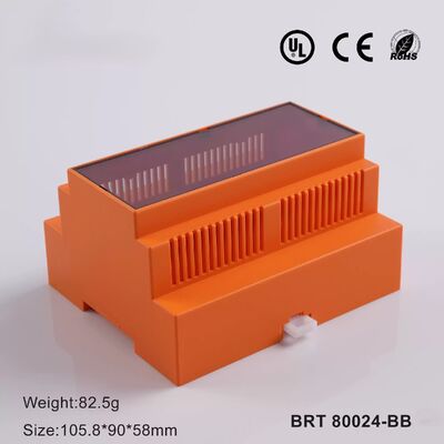 6 Module DIN Rail Enclosure White DIN Rail Housing PLC Industrial Control Box