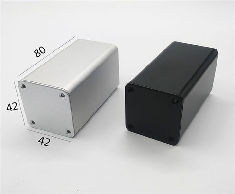 42*42*80mm Square Anodized Aluminum Box With End Plate For  Control Panel Enclosure
