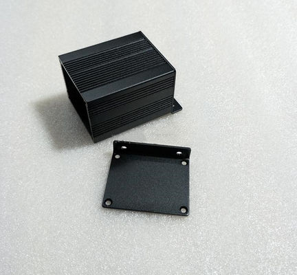 50X40x60mm Sandblasting Black Aluminum Case With L Plate
