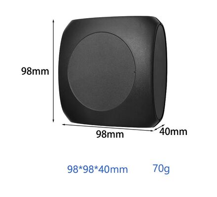 98*98*40 มิลลิเมตร สีดํา IoT Network Communication Housing with Textured Surface ขนาดความละเอียด